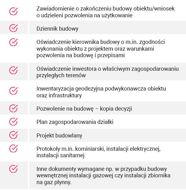 Dokumenty wymagane do odbioru myjni